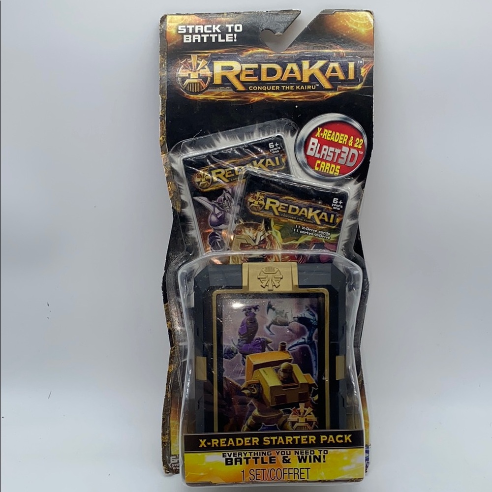 Redakai - Conquer the Kairu X-Reader Starter Pack 22 Blast 3D Cards Set